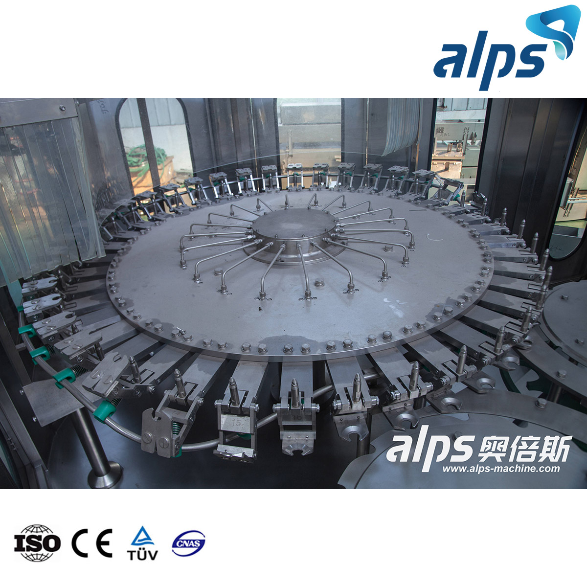 2022 Alps Fabricante de máquinas de llenado de botellas Máquina de llenado de agua 3 en 1 Máquina de llenado de cubos de yogur de 12 cabezas